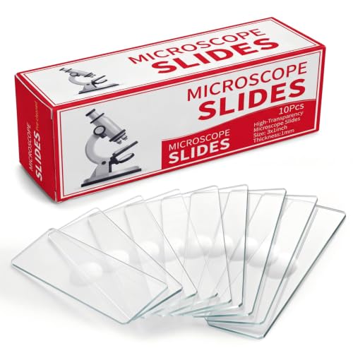 Image of Tellegloww 10 Pcs Pre-Cleaned Single Concave Microscope Glass Slide 3 inch x 1 inch