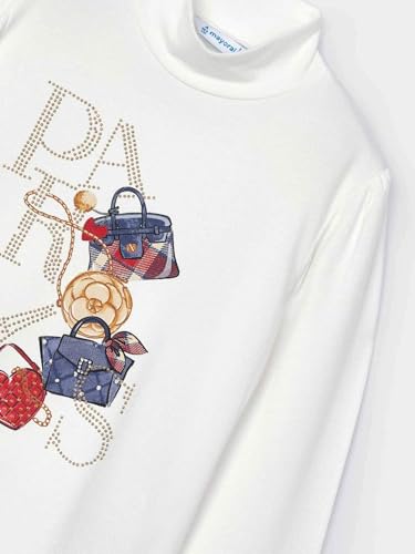 Mayoral Viscose Turtleneck for Girls Natur-Cher2