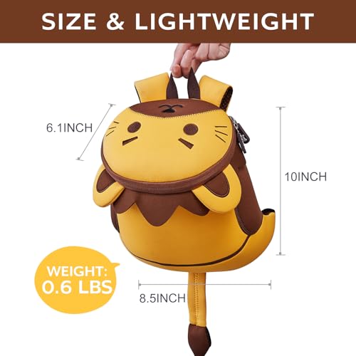 NOHOO Mochila infantil trela mochila infantil com arnês de segurança, mini desenho animado de animal