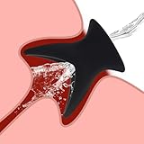 Black Hollow Anal Plug, Butt Stretcher Peeking Vagina Anus Dilator for Adult Anal Sex Toys Universal for Women Men Gay Couples Lesbian and Straight BDSM Games