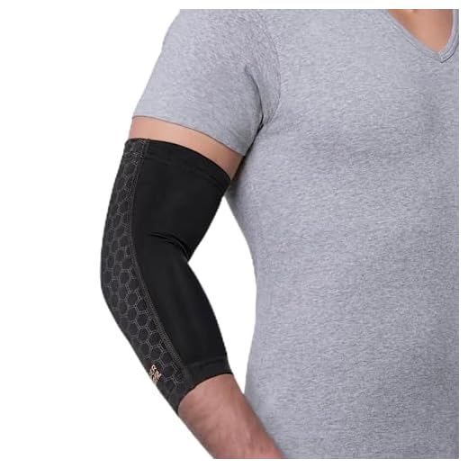 Copper Fit Freedom Elbow Compression Sleeve, black, Medium