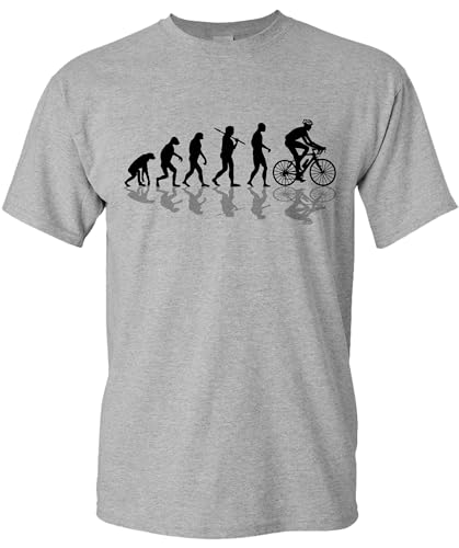 Maglietta da ciclismo da uomo: Bike Evolution, grigio, M