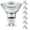 comzler GU10 LED Bulbs 2700K Soft Warm White 50W Halogen Equivalent, LED Light Bulbs Replacement for Recessed Track Lighting 4W 400LM 110° Wide Beam, Non-dimmable, Pack of 6