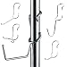 Sunway Shelf Pole Hooks 5-Pack | Chrome Variety Pack | Best Solution for Garage Shelving Storage Organization | Use with Metal or Wire Shelves and Racks | Heavy Duty, Easy Installation