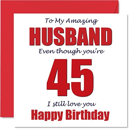 Funny 75th Birthday Cards for Husband - 75 I Still Love You - Happy Birthday Card for Husband from Wife Partner, Seventy-Five Seventy-Fifth Hubby Banter Gifts, 145mm x 145mm Joke Humour Greeting Cards