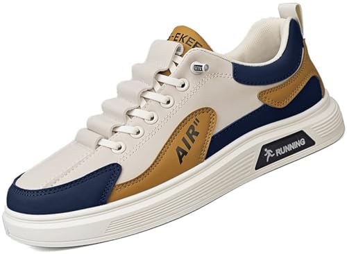 Scarpe da Ginnastica Uomo Estive Basse Traspiranti Casuale Scarpe da Passeggio in Saldo Sportive Running Basse Scarpe all'Aperto (Cachi,44)