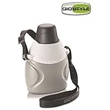 Con tracolla regolabile. giostyle Borraccia Shiver 0,65 lt con Tracolla Bottiglia Termica con Tappo - Bicchiere