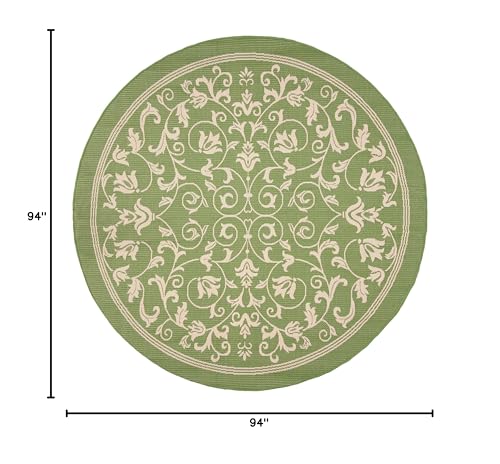 Tapete SAFAVIEH Courtyard Collection redondo 94 cm miniatura 2