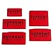 Clipper Grip SGR50 Professional Barber Grippers by Supreme Trimmer | 5 Piece Non-Slip Clipper Grips, Barber Sleeve for Clipper, Trimmer & Shaver | Red