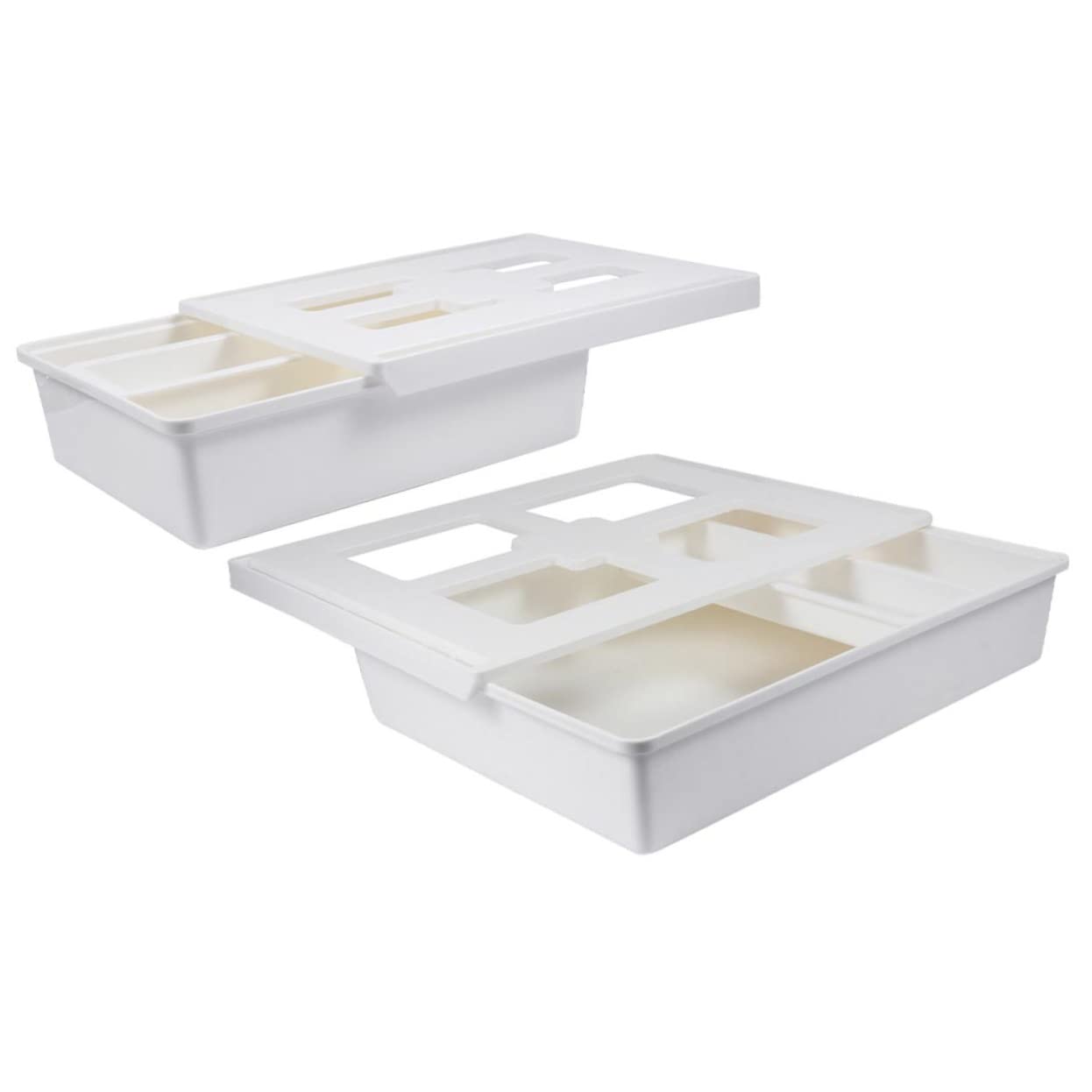 Gadpiparty 2pezzi Sottotavolo Estraibile in Materiale Di Portapenne Invisibile Per Organizzazione Cancelleria Articoli Per Ufficio Per Cellulare Cavo Usb Appunti e Altri Oggetti