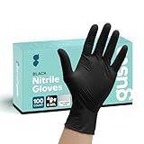 Comfy Package GUSTO Black Nitrile Gloves [100...
