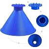 Magical Ice Scrapers for Car Windshield - 2 Pack Cone Magic Car Ice Scraper with Funnel, Round Snow Scraper