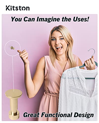 Kitston Coat And Hat Hook, Robe And Towel Hook, Indoor And Outdoor Unity Hooks (Gold) #TOP1