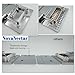 NovaNectar Brass Glass Door Hinge,90 Degree Heavy Duty Short Back Plate Hinges, Shower Door Hardware Replacement for 5/16