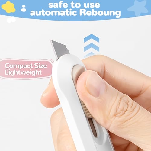 Image of 20 PSC Box Cutter,Retractable Box Opener, Package Opener, Easy Slide Retractable Cute Utility Knife For Opening Daily Express Boxes, Envelopes, Packages, Paper tapes and more (20 PSC Box Cutter)