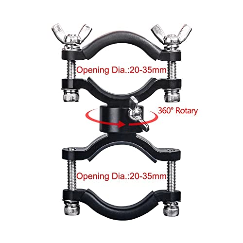 Support Lampe Poche Vélo Rotatif 360 Degrés Fixation Guidon - 6