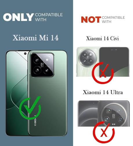 Image of Jkobi Back Cover for Xiaomi MI 14 (Silicone Clear Shockproof Case with Camera Protection | Soft and Flexible | Transparent)