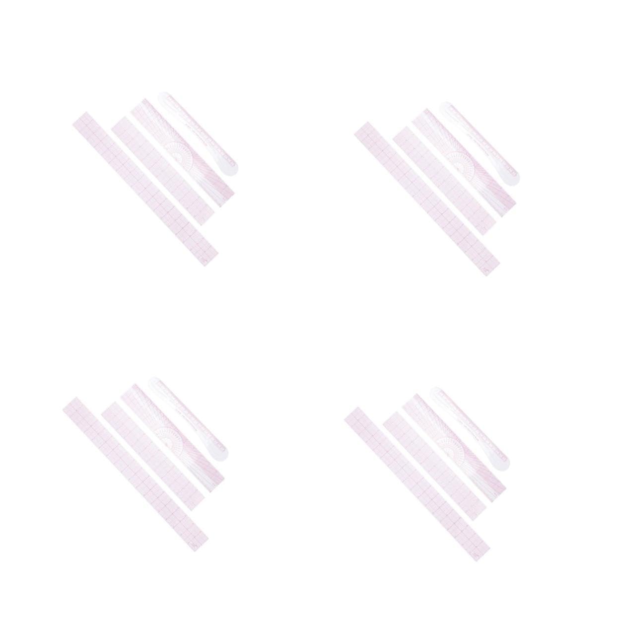 ARTIBETTER Reglas Transparentes Curvas Para Costura Y Acolchado Herramienta Resistente Para Dibujo Y Corte Manual Para Principiantes Y Diseñadores De Ropa 4 Piezas X 4