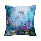 【TAILLE APPROPRIÉE】:d'oreiller de 45 x 45 cm,l'intérieur de l'oreiller n'est pas inclus.Les produits seront pliés à la livraison,il est normal qu'il y ait des plis.Merci pour votre compréhension.