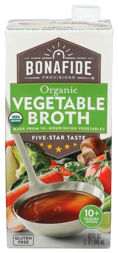 Generic B.onafide Organic Vegetable Broth 32 fl oz (Pack Of 6)