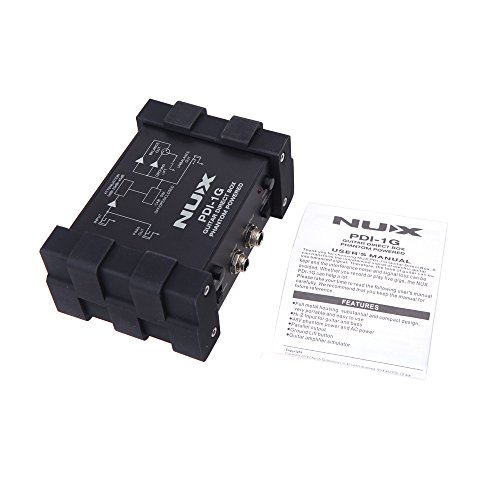 Tempaky NUX PDI-1G Guitarra Injeção Direta Phantom Power Box Mixer de Áudio Para Out