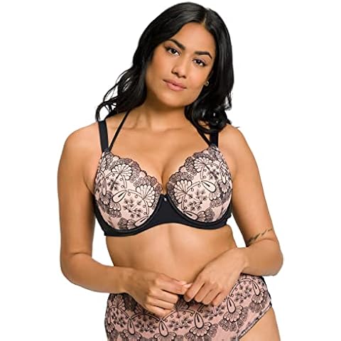 Ulla Popken Women's Black Dummy Bra Cover