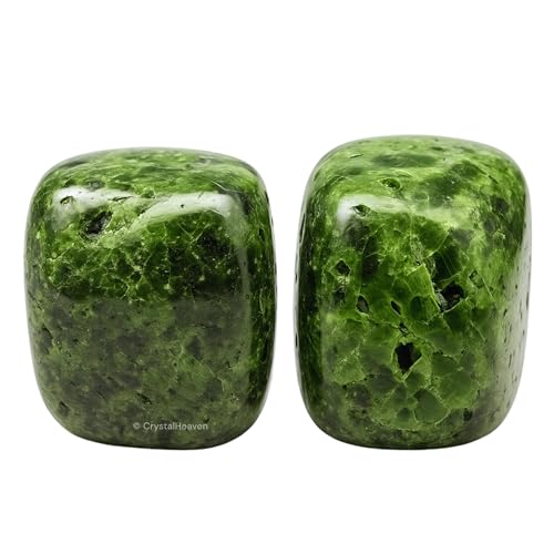Image of Certified Green Tourmaline in Matrix Crystal Healing Tumbled Stone, Natural Polished Crystals for DIY Crafts, Manifestation, Meditation, Pooja Feng Shui and Reiki Healing (30 Grams)