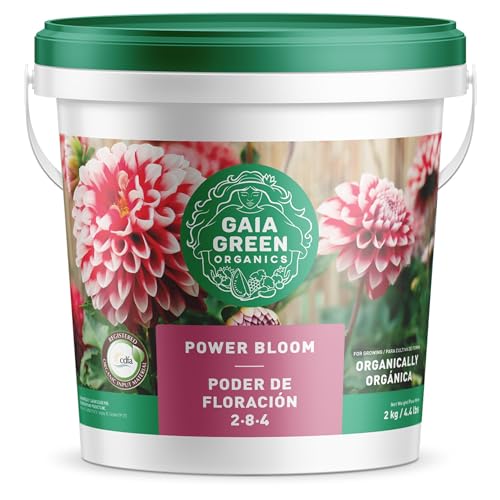 GAIA GREEN Easy to Use Long Lasting Multi-Ingredient Power Bloom for Root Development Flowering and Fruiting Plants 2 Kilograms