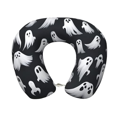 Almohada de espuma viscoelástica negra para viaje miniatura 1