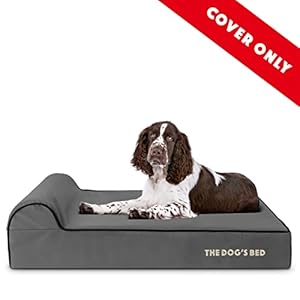 Replacement-Outer-Cover-Cover-ONLY-NO-Bed-for-The-Dogs-Bed-Washable-Oxford-Fabric-Large-40-x-25-x-6-Grey-with-Black-Piping - Cucciolini Doodles   Replacement-Outer-Cover-Cover-ONLY-NO-Bed-for-The-Dogs-Bed-Washable-Oxford-Fabric-Large-40-x-25-x-6-Grey-with-Black-Piping