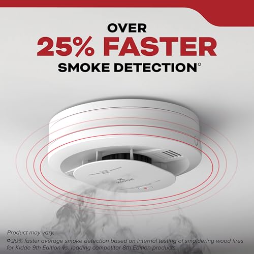 Image of Kidde Smoke Detector, AA Battery-Powered, 20SDR, 6 Pack