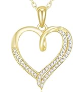 LAVALE Moissanite Diamond Necklaces for Women, Engraved 'Forever & Always' Gifts for Women Mom He...