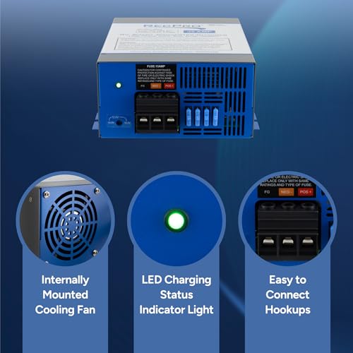 Image of RecPro 35 Amp RV Power Converter & Battery Charger | 4-Stage Charging