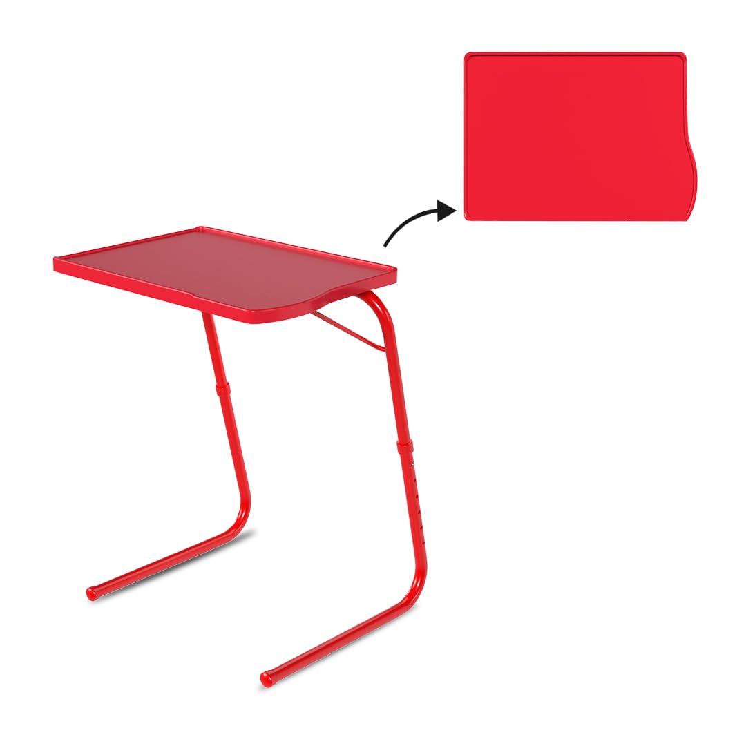 TABLE MAGIC Laptop Table for Home Office | Designed for Comfortable Work and Study, Adjustable Laptop Table Foldable for Home with Lightweight & Durable top - Candy Brown- Large