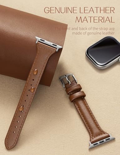 2 Pack Slim Leather Bands
