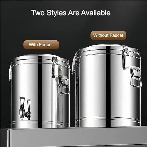 Insulated Soup Container, Stainless Steel Food Cooler with Lid, Beverage Carrier for Catering and Home Use, 40L Capacity
