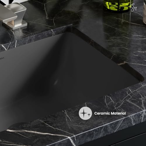 Plaisir 18.5" Rectangular Ceramic Undermount Bathroom Sink in Matte Gray by Swiss Madison Well Made Forever - Used condition - Image 3