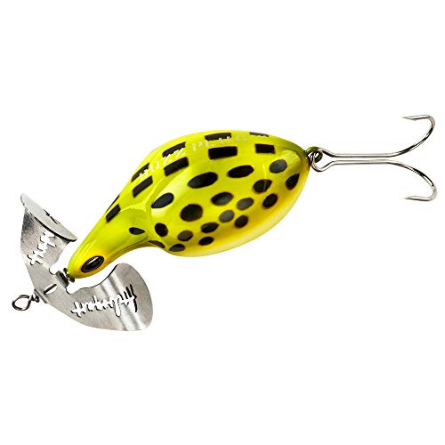 Arbogast Buzz Plug, Floating Buzzbait Fishing Lure, Freshwater Fishing Lures for Bass Catching, Frog White Belly, Standard, 2 7/8 in, 1 oz