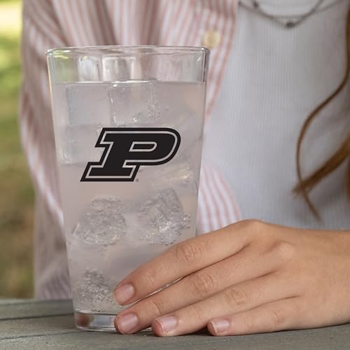 Image of Logo Brands NCAA 16 oz Pint Glass - Durable Glass With Bold Team Color- Chip-Resistant Rim Drinkware For Fans, Tailgates, Home Bars & Everyday Use