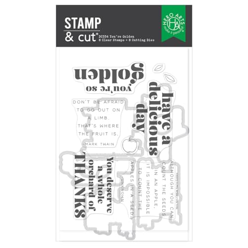 You're Golden Stamp & Cut découpe précise et tampons nets