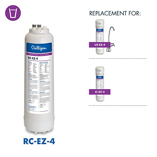 Culligan RC-EZ-4 Premium Water Filtration Replacement Cartridge for Under-Sink, Refrigerator, & RV Systems - EZ Change Water Filter System (500 Gallon Life) by Culligan - Image 2