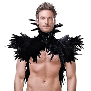 Darryy Gothic Federumhang Schwarz 1 Stück