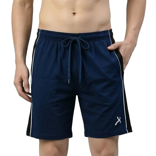 Image of Amul Comfy Men Ultra Soft Cotton-Rich Drawstring Lounge Shorts