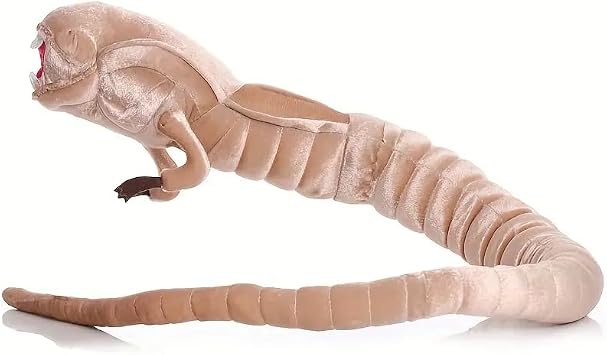 Long Plush Alien Face Hugger Chestburster Stuffed Figure Halloween -Soft Animal Cushion with Paw Pillow Velvet