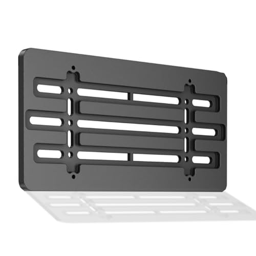 Front Bumper License Plate Bracket Plate Holder Set with 6 Unique Screw Bolts & Wrench Kit Premium Car & Truck Accessories License Tag Mounting Kit Plate Holders