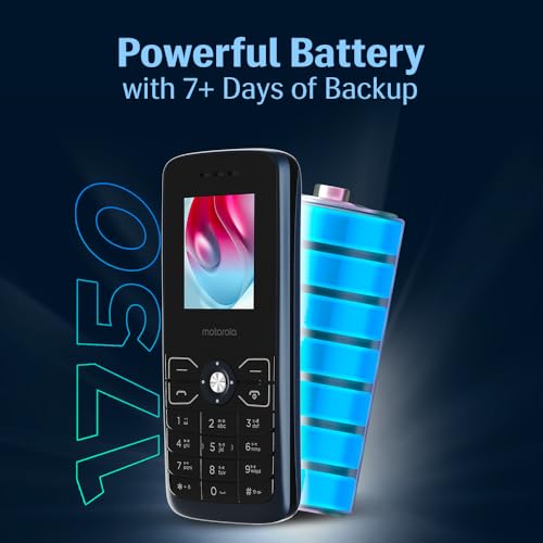 Motorola All-New A50 Dual Sim keypad Phone (with Voice Feature) | 1750 mAh Powerful Battery | 2 Years Replacement Warrenty| Rear Camera (Dark Blue) - Image 5