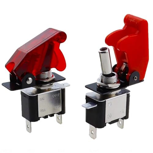 Interruptor led 12v iluminado con cubierta de seguridad para camión 4