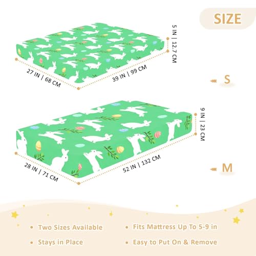 Drap de berceau en coton doux lit bébé drap-housse crèche lapin - 5
