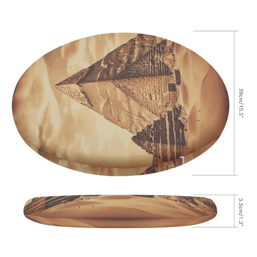 Coussin de chaise rond vintage pyramide mousse mémoire salon balcon