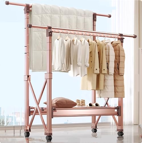 Tendedero plegable de pie, gran capacidad para secar alfombras, sábanas, edredones y mucho más